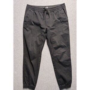 Retrofit Gray Jogger Pants - Men's Large - Distressed